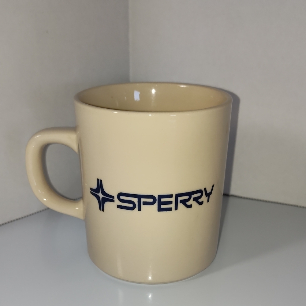Sperry Tan Mug with Navy Logo